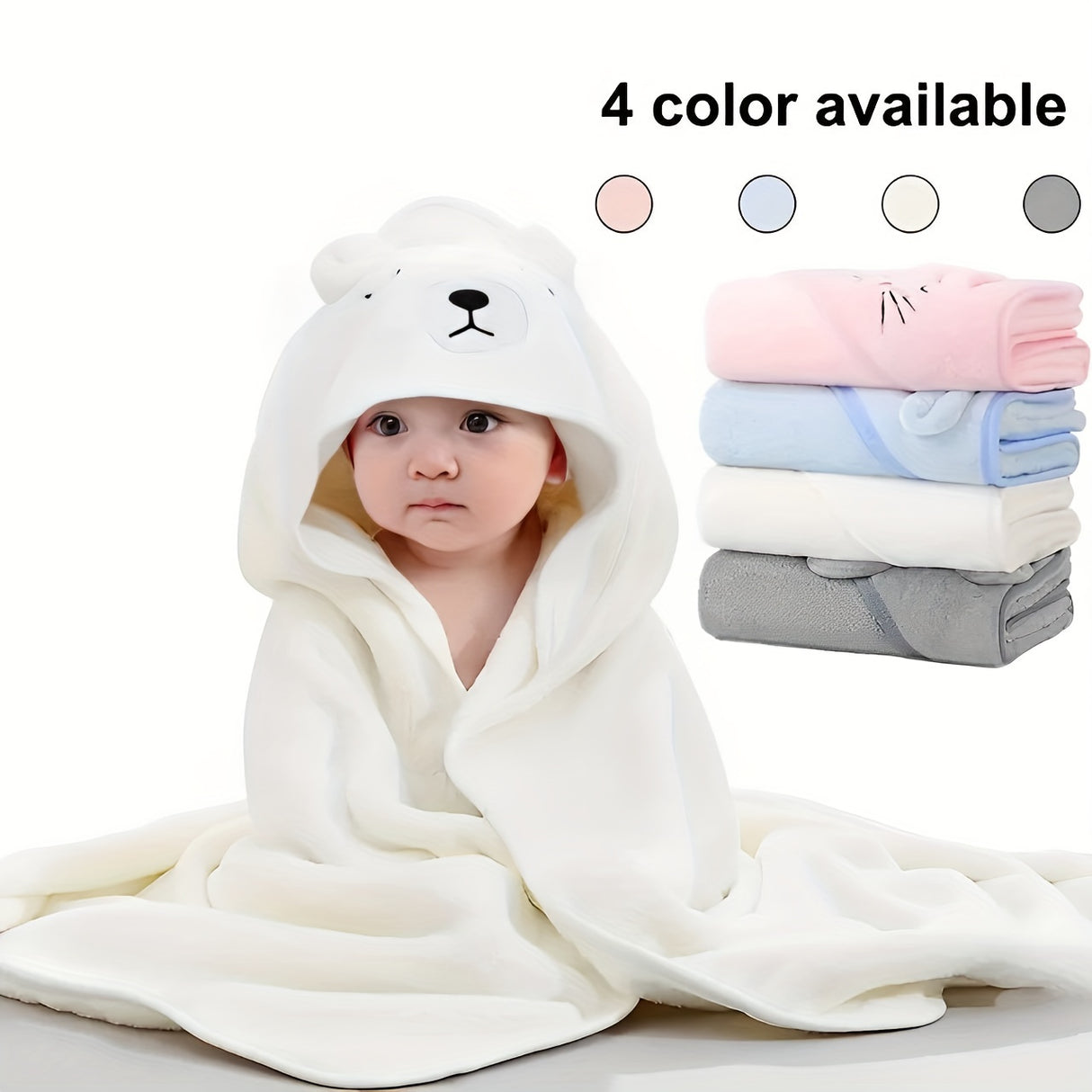 1 toalla de baño y manta de dibujos animados para niños, suave y agradable para la piel: ¡multifuncional y absorbente!