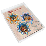 Nativity Snowflake Wooden Ornaments Set of 3 by G. Debrekht - Nativity Holiday Decor - 8090153-S3