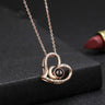 Women's S925 Sterling Silver Heart Shaped Moon Necklace - Lootquake