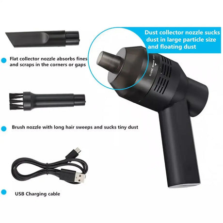 Portable Cordless Electric Air Duster, Rechargeable, Strong - Lootquake