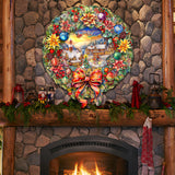 Christmas Wreath Holiday Door Decor by G. Debrekht - Christmas Decor - 8652802H