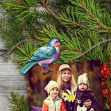 Forest birds Decorative Wooden Clip-on Ornaments of 6 by G. Debrekht - Christmas Decor - 8090015C-S6