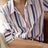 Ladies' Long-sleeved Striped Printed Versatile Casual Shirt - Lootquake