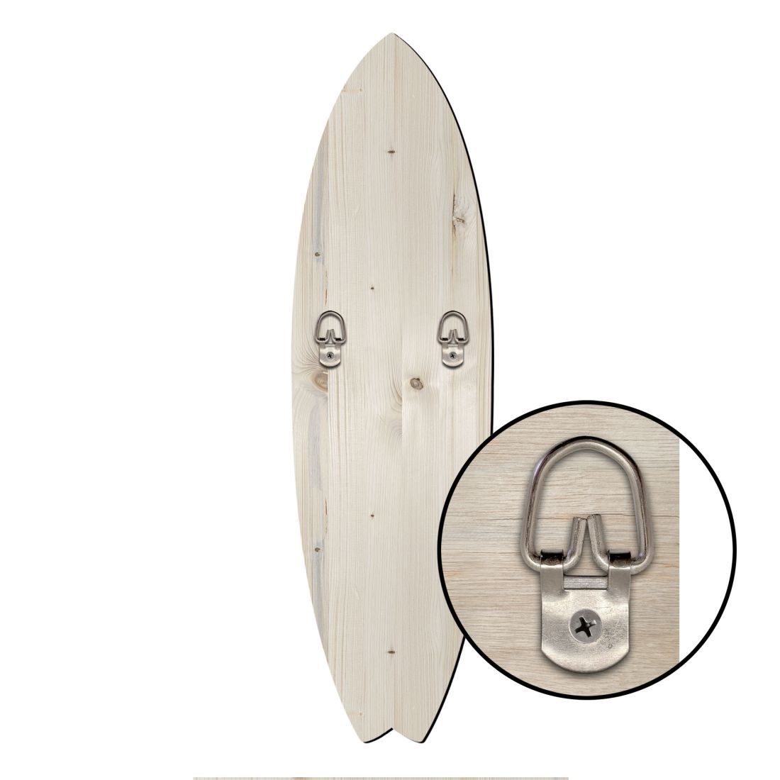 Arte costero para puerta con aves marinas, pelícanos y tabla de surf de G. DeBrekht - Decoración costera de vida marina - 8490106HS