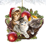 Christmas Kittens Wooden Ornaments by Gelsinger - Christmas Decor - 8161027-1-1607
