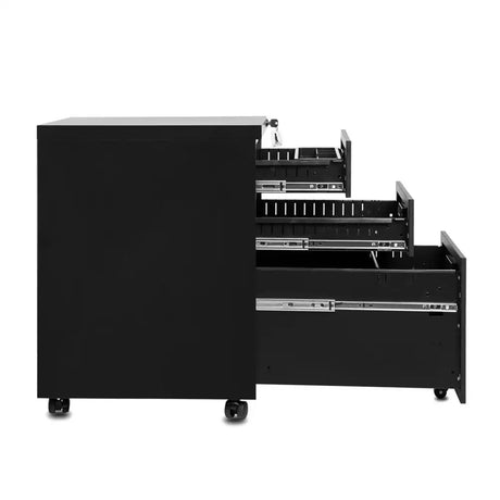 3-Drawer Mobile File Cabinet with Keys, 15.4 - Lootquake