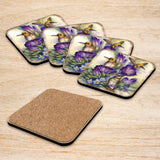 Everlasting Friendship Hummingbirds Wooden Cork Coasters Gift Set of 4 by J. Bergsma - Wildlife Decor  - 8199464C-S4