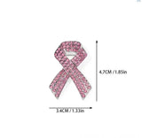 2pc Full Diamond Red Ribbon Alloy Brooch - Lootquake