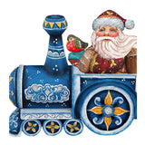 Decoración navideña para puerta con Papá Noel en tren de G. DeBrekht - Decoración navideña con muñeco de nieve de Papá Noel - 8129211H