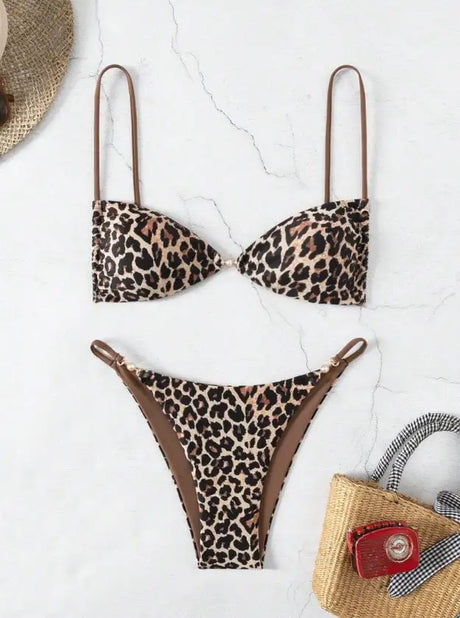 Women's Two-piece Casual Swimsuit P61 Decor - Lootquake