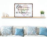 Bless the Food Before Us - Wooden Kitchen Blessing - Verse Wall Decor - Contemporary Decor - Script Wall Art - Meal Prayer Sign - 310333