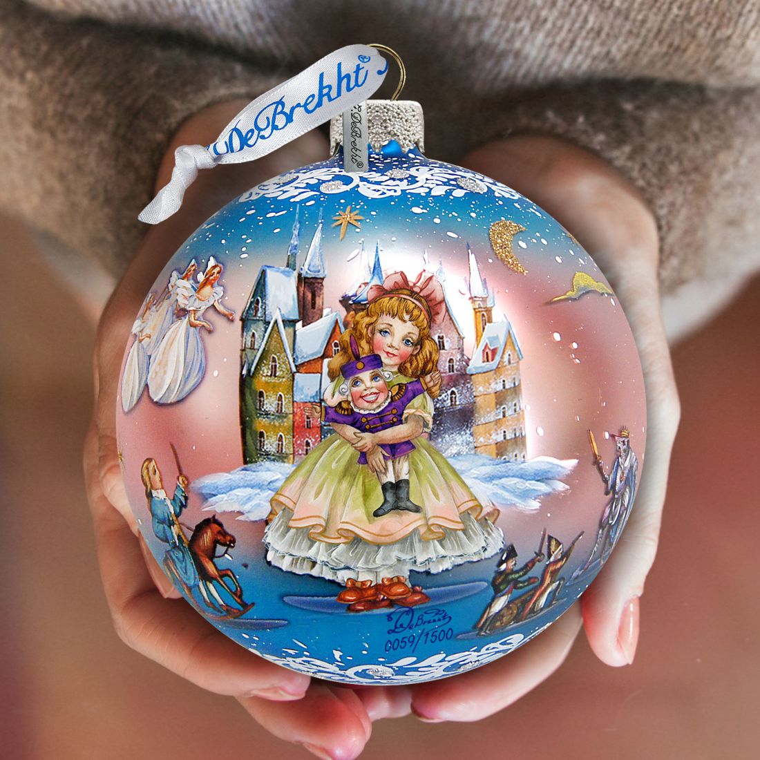 Nutcracker Fairytale Ball Glass Ornament Limited Edition by G. DeBrekht - Christmas Decor - 73854
