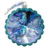 Adorno de cristal con corona de princesa polar de Josephine Wall - Decoración navideña con temática de vida silvestre - 759-407-JW
