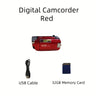 1080P Portable Digital Camcorder, Rotate Screen Digital Camera With Rechargeable Battery And 32G Memory Card Support Selfie, Suitable For Travel Photograph And Friend Gathering And Growth Recording