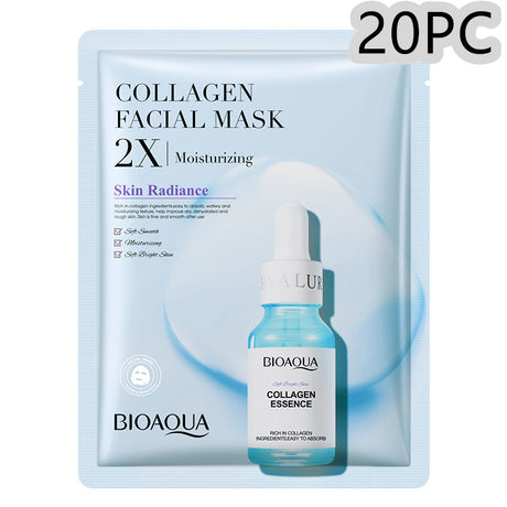 Collagen Face Mask Moisturizing Firming Face Sheet Mask Hyaluronic Acid Facial Masks Beauty Skin Care Gel Skin Care - Lootquake