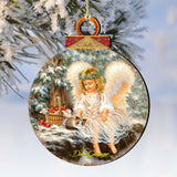 Adornos de madera "Compañeros de invierno" de Gelsinger - Decoración navideña - 8021120-0718