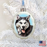 Adorno de cristal de mercurio de husky siberiano de G. DeBrekht - Decoración para perros y gatos - 774013