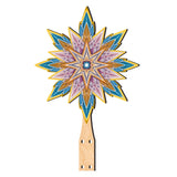 Nativity-themed Tree Topper Wooden Decor - Nativity Holiday Decor - Christmas Tree Topper