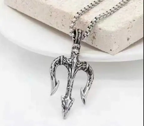 Sea King Trident Cross Border Necklace Pendant - Lootquake