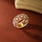 Carved Gold Vintage Court Style Hollow Pattern Ring - Lootquake