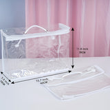 Bolsa de maquillaje de viaje de PVC transparente (1 unidad o 2 unidades), impermeable, para viajes, portátil, para guardar mantas y colchas.