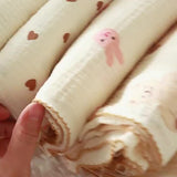 1pc Soft and Breathable Baby Muslin Swaddle Blanket for Boys and Girls - Cute Print Design - Perfect Newborn Baby Gift for Christmas