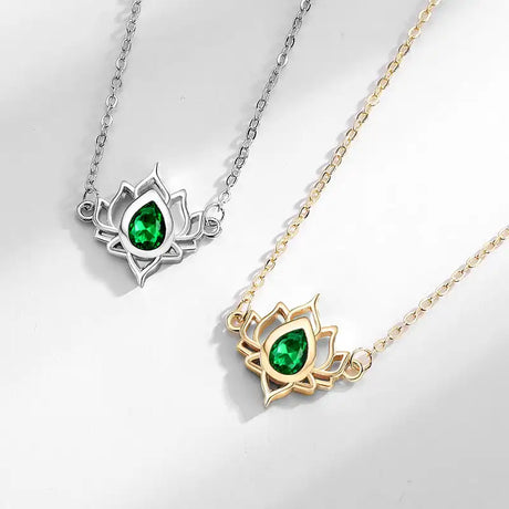 Lvzuan Lotus Necklace For Women Fashion Hollowed-out Vintage - Lootquake