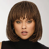 Braid Wig, Female Short Hair, Wave Head Wig, Full Top Chemical Fiber Headgear - Lootquake