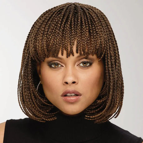 Braid Wig, Female Short Hair, Wave Head Wig, Full Top Chemical Fiber Headgear - Lootquake