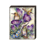 Everlasting Friendship Hummingbirds Wooden Wall Art by J. Bergsma - Nature Wildlife Decor - 85922936B-JB