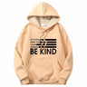 Be Kind American Flag Warm Fleece Sherpa Lined Hoodie