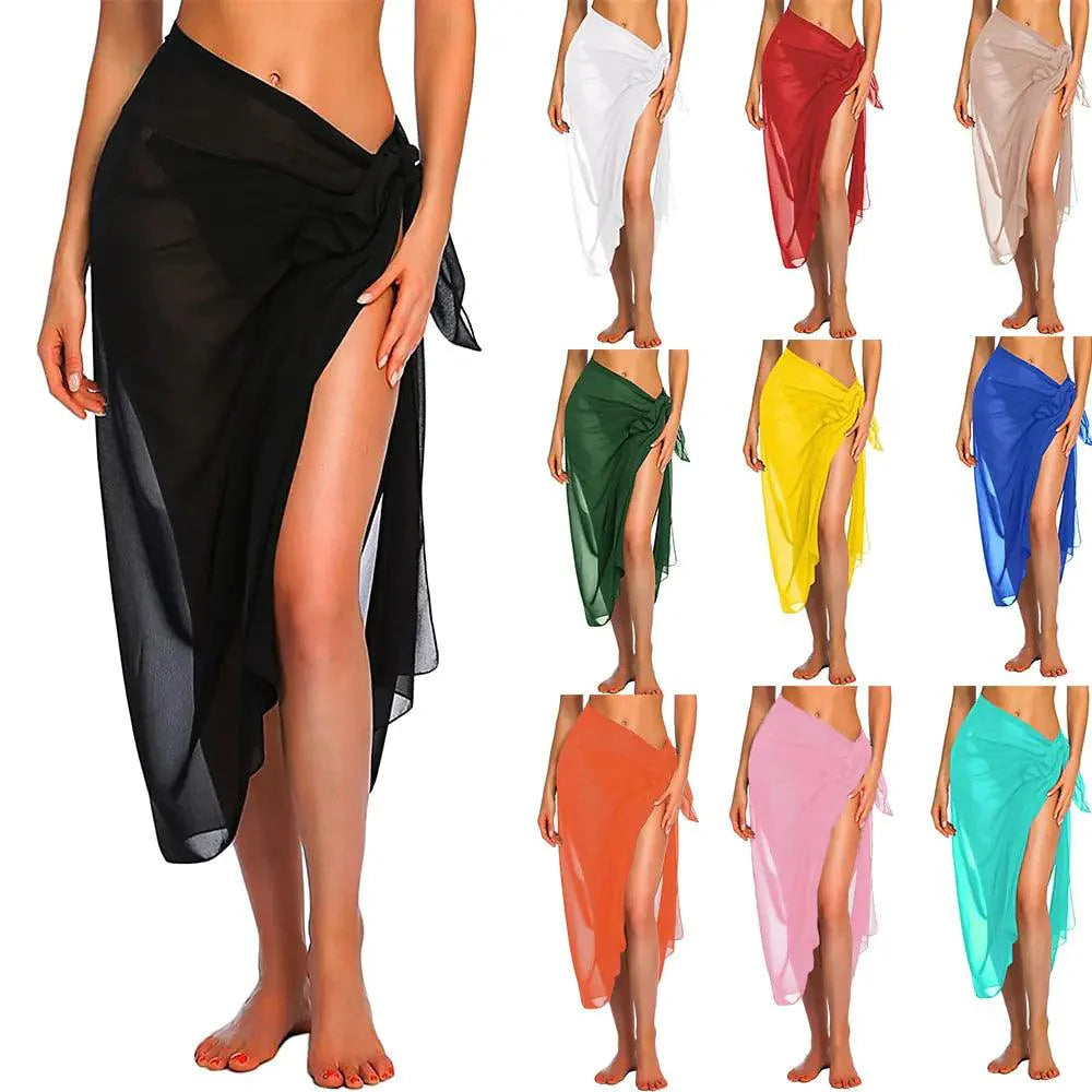 Beachside Bliss Sarong Wraps - Lightweight, Versatile Cover-Up for Effortless Beach Style