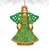 Irish Angel Wooden Ornaments by G. DeBrekht - Nativity Holiday Decor - 8199755