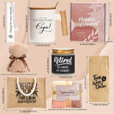 Retirement Gift For Women 2025, Happy Retirement Gifts For Coworker, Friends, Christmas Retirement Gifts For Nurses, Mom, Retirees Coffee Mug Beach Travel Bag Blanket(39 * 47in) Set
