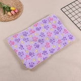 Manta rectangular para mascotas, resistente a la suciedad y para todas las estaciones - Cómoda cama con estampado de pata de perro y corazón (1 unidad)