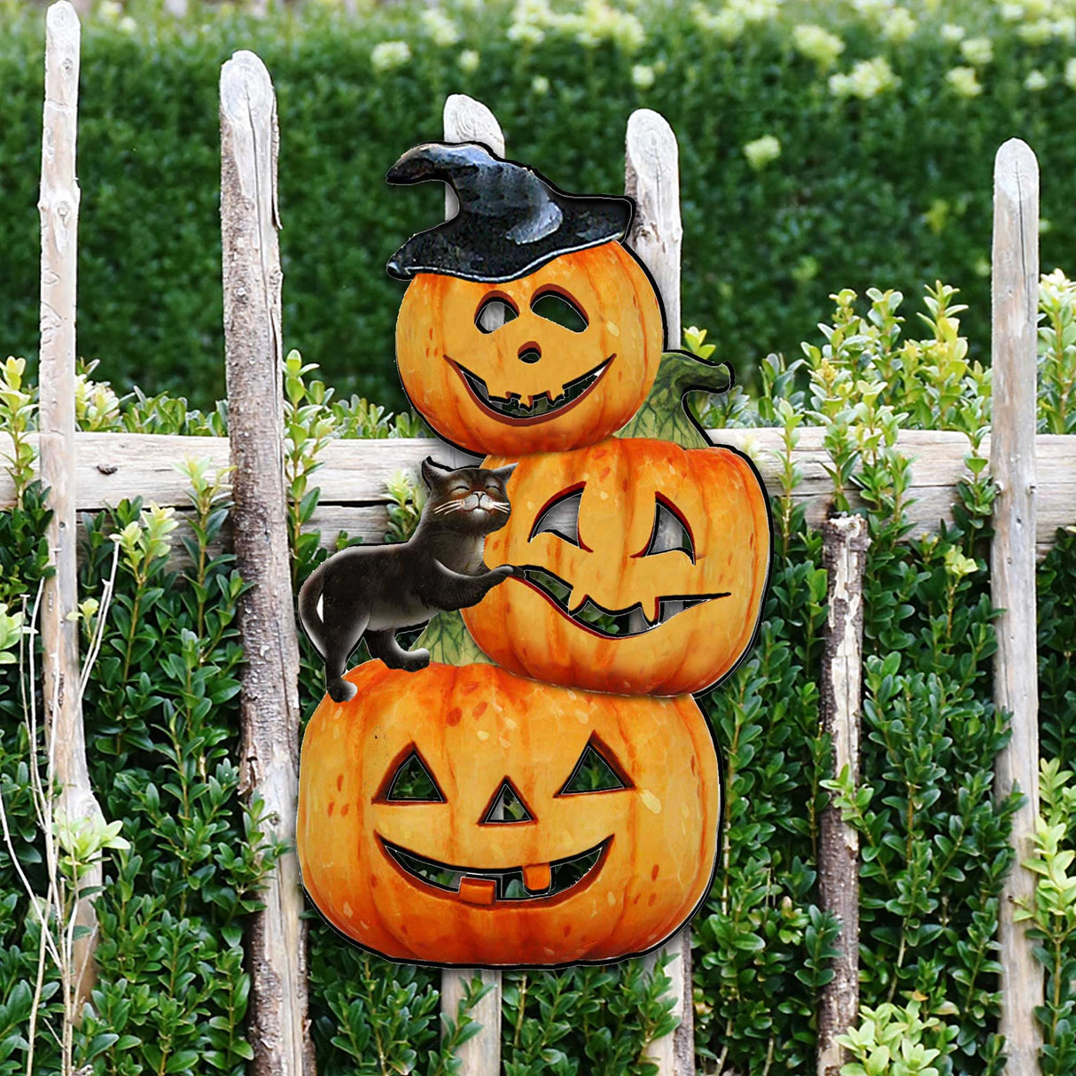 Calabazas apilables aterradoras para Halloween, decoración para puerta de G. DeBrekht - Decoración de Halloween para Acción de Gracias - 8158415H