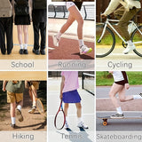 1/6 pares de calcetines deportivos de entrenamiento acolchados unisex, transpirables y absorbentes de humedad para mujer