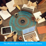 Desktop USB Conference Speakerphone Microphone Built-in Speaker 360° Omnidirectional PC Computer Condenser Mic with  Function Volume Adjustment Plug & Play Compatible with Windows Mac for PC Lapto - Lootquake