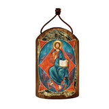 Jesus Religious Orthodox Sacred Icon Ornament - Inspirational Icon Decor - 87047