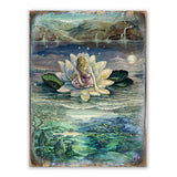 Arte mural de madera "Horizontes Fantasía" de Josephine Wall - Decoración Fantasía - 852146-JW