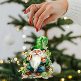 Lucky Leprechaun Wooden Ornaments by G. DeBrekht Easter Spring Decor - 8652778