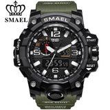 SMAEL Brand Men Sports Watches Dual Display - Lootquake
