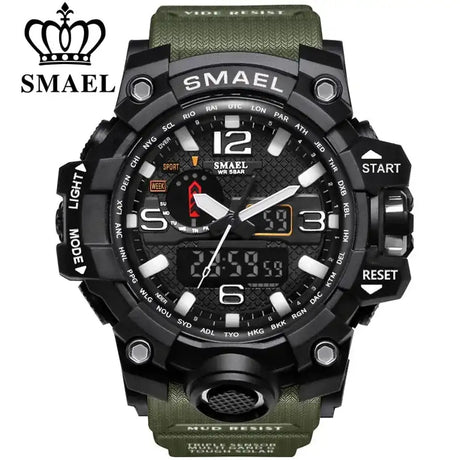 SMAEL Brand Men Sports Watches Dual Display - Lootquake