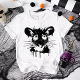 Big Eyes Cute Mouse Short Sleeve T-shirt