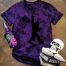 Bigfoot Holding A Flag Short Sleeve T-shirt