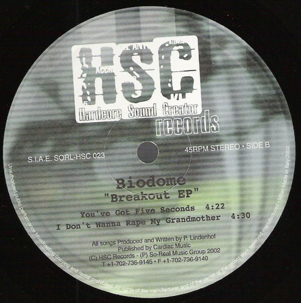 Breakout EP | Very Good Plus (VG+) Very Good Plus (VG+)