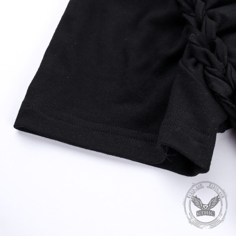 Black Diamond Star Side Cutout T-Shirt