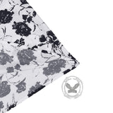 Black Rose Print Sleeveless Dress