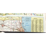 Blast from the Past Phillips 66 Illinois Coca-Cola Map Treasure