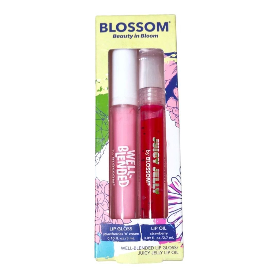 BLOSSOM Strawberries N Cream Lip Gloss + Oil